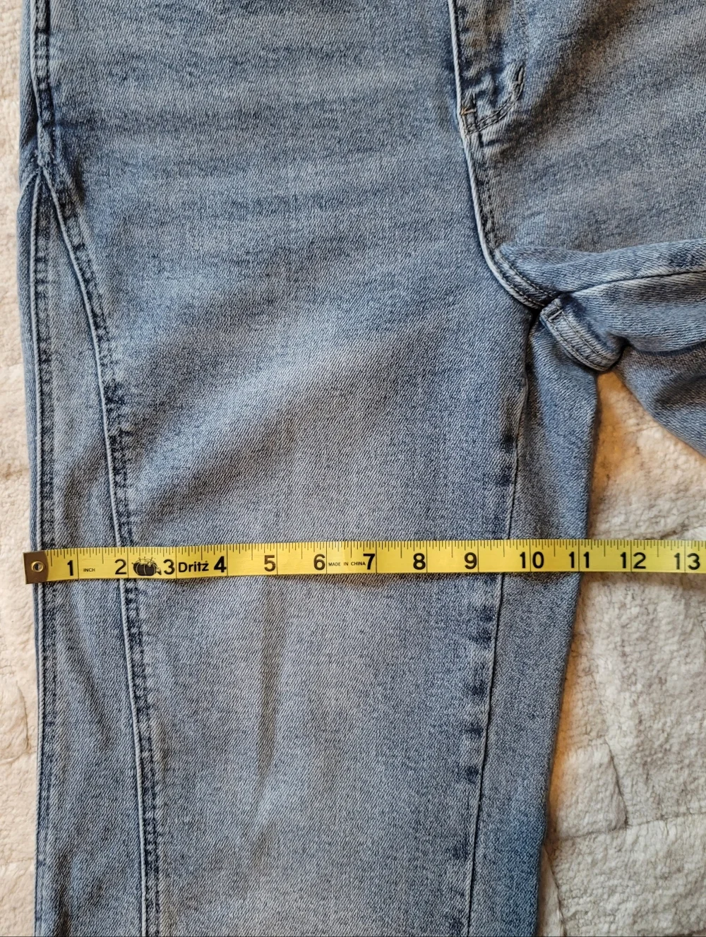 EUC JUDY BLUE Joy High Rise Side Seam Retro Wide Leg Medium Wash Jeans Size 9/29 - Picture 11 of 16